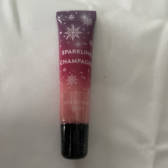 1 NEW BATH & BODY WORKS SPARKLING CHAMPAGNE LIP GLOSS SHINE SHIMMER BALM STICK - Picture 1 of 3